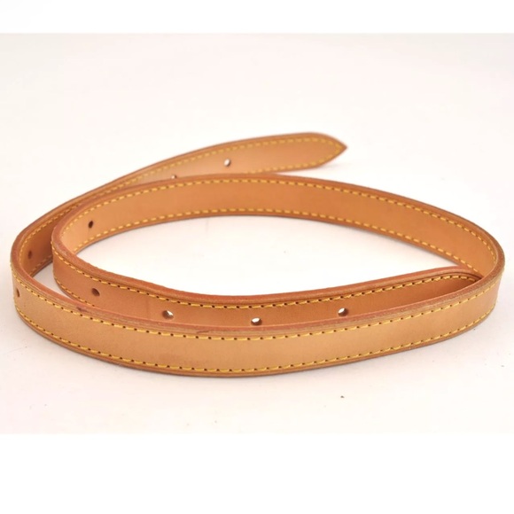 2 Louis Vuitton Straps Replacement Vaschetta Leather Shoulder For GM Bag 31.9” - Picture 4 of 16